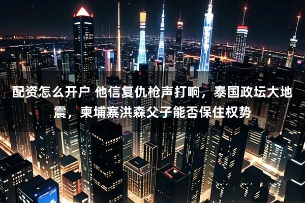 配资怎么开户 他信复仇枪声打响，泰国政坛大地震，柬埔寨洪森父子能否保住权势